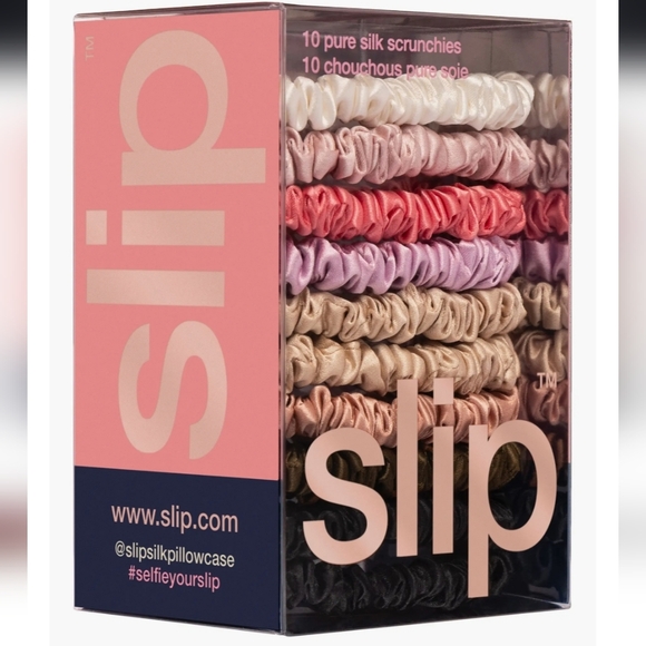 Slip Silk Hair Scrunchies - Elegant Multicolor Set - Picture 5 of 12